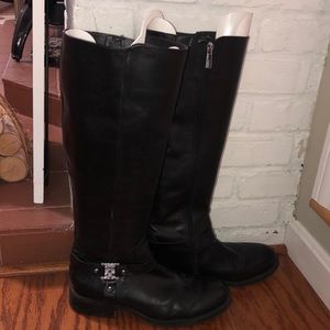 Vince Camuto black leather boots size 9